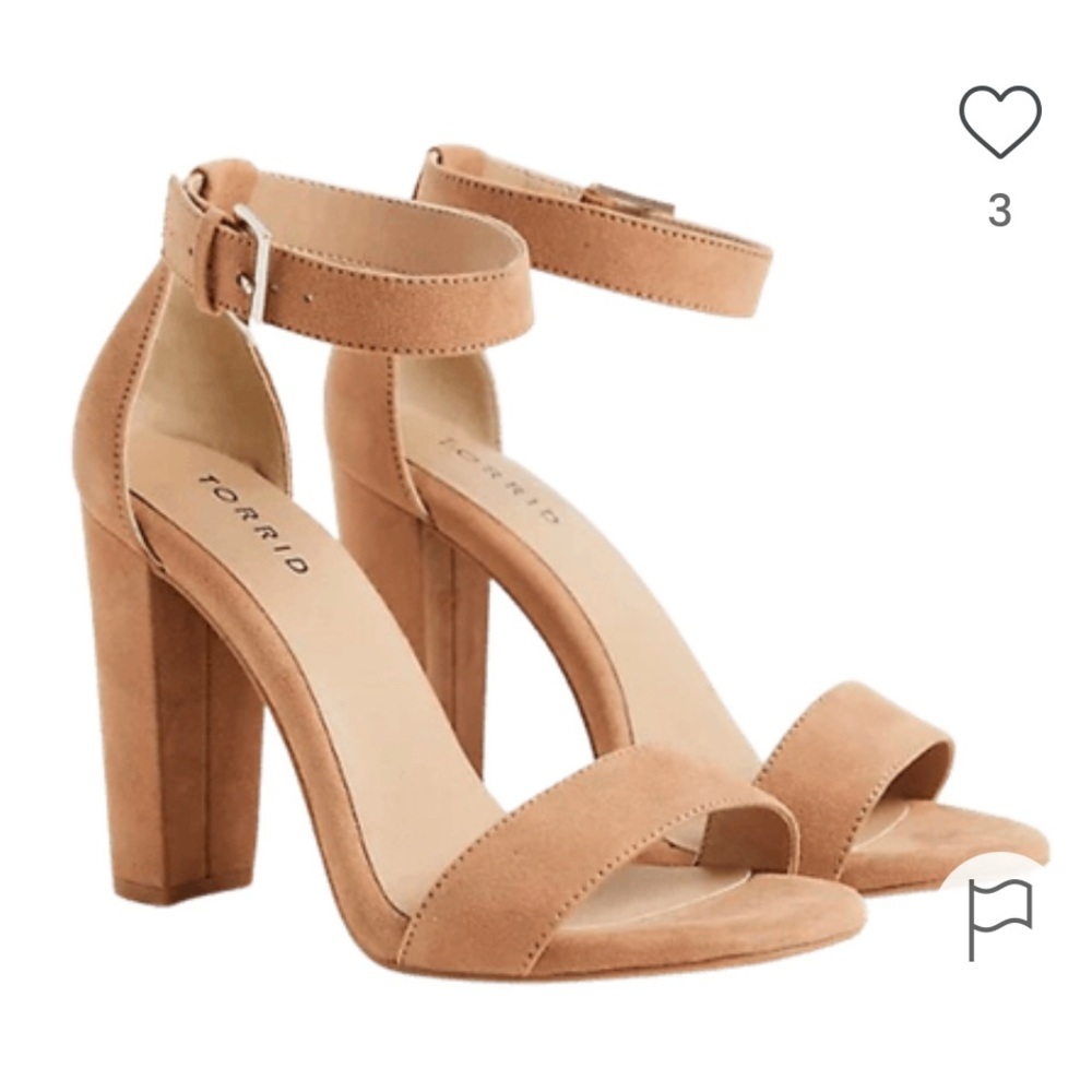 Torrid Two Strap Tapered Heel Sandal WW